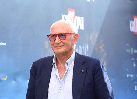 GIFFONI VALLE PIANA, ITALY - July 24,2022: Mario Morcone at Giffoni Film Festival 2022 - on July 24, 2022 in Giffoni Valle Piana, Italy.のeditorial素材