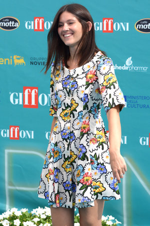 GIFFONI VALLE PIANA,ITALY - July 20,2023 : Serena Ionta aka Serepocaiontas at Giffoni Film Festival 2023 - on July 20, 2023 in Giffoni Valle Piana, Italy.のeditorial素材