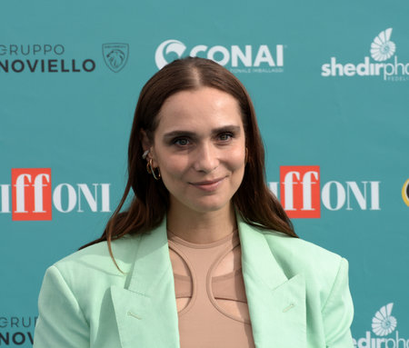 GIFFONI VALLE PIANA,ITALY - July 24,2023 : Lucrezia Guidone at Giffoni Film Festival 2023 - on July 24, 2023 in Giffoni Valle Piana, Italy.のeditorial素材
