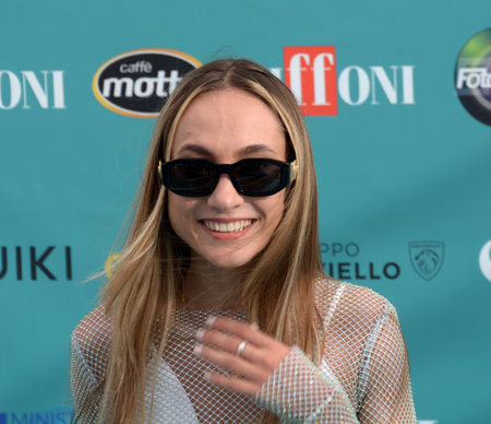 GIFFONI VALLE PIANA,ITALY - July 24,2023 : Andriana Kulchytska at Giffoni Film Festival 2023 - on July 24, 2023 in Giffoni Valle Piana, Italy.のeditorial素材