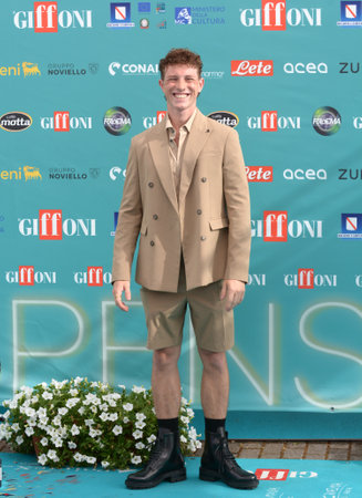 GIFFONI VALLE PIANA,ITALY - July 24,2023 : Matteo Lucido aka Wax, at Giffoni Film Festival 2023 - on July 24, 2023 in Giffoni Valle Piana, Italy.のeditorial素材