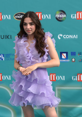 GIFFONI VALLE PIANA,ITALY - July 21,2023 : Ludovica Olgiati at Giffoni Film Festival 2023 - on July 21, 2023 in Giffoni Valle Piana, Italy.のeditorial素材