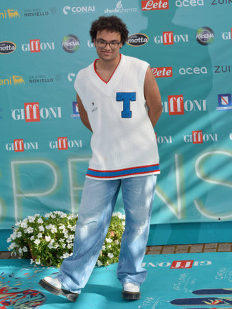 GIFFONI VALLE PIANA,ITALY - July 21,2023 : Kiro Ebra at Giffoni Film Festival 2023 - on July 21, 2023 in Giffoni Valle Piana, Italy.のeditorial素材
