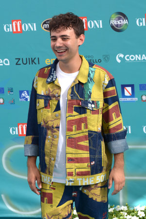 GIFFONI VALLE PIANA,ITALY - July 21,2023 : Gabriele Vagnato at Giffoni Film Festival 2023 - on July 21, 2023 in Giffoni Valle Piana, Italy.のeditorial素材
