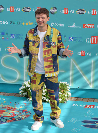 GIFFONI VALLE PIANA,ITALY - July 21,2023 : Gabriele Vagnato at Giffoni Film Festival 2023 - on July 21, 2023 in Giffoni Valle Piana, Italy.のeditorial素材