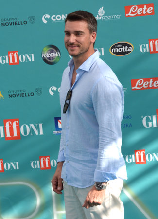 GIFFONI VALLE PIANA,ITALY - July 21,2023 : Damiano Carrara at Giffoni Film Festival 2023 - on July 21, 2023 in Giffoni Valle Piana, Italy.のeditorial素材