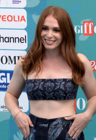 GIFFONI VALLE PIANA,ITALY - July 22,2023 : Ludovica Martino at Giffoni Film Festival 2023 - on July 22, 2023 in Giffoni Valle Piana, Italy.のeditorial素材