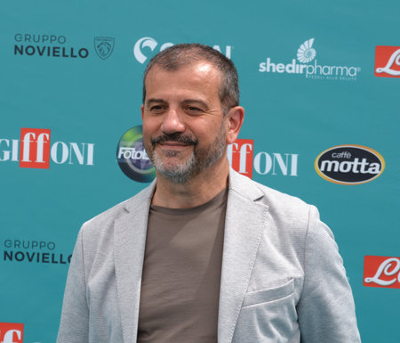 GIFFONI VALLE PIANA,ITALY - July 22,2023 : Alvaro Moretti at Giffoni Film Festival 2023 - on July 22, 2023 in Giffoni Valle Piana, Italy.のeditorial素材