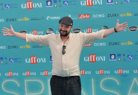GIFFONI VALLE PIANA,ITALY - July 23,2023 : Alessandro Bardani at Giffoni Film Festival 2023 - on July 23, 2023 in Giffoni Valle Piana, Italy.のeditorial素材