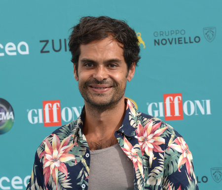 GIFFONI VALLE PIANA,ITALY - July 23,2023 : Carlo Loffredo at Giffoni Film Festival 2023 - on July 23, 2023 in Giffoni Valle Piana, Italy.のeditorial素材