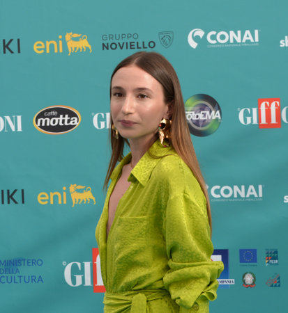 GIFFONI VALLE PIANA,ITALY - July 23,2023 : Laila Al Habash at Giffoni Film Festival 2023 - on July 23, 2023 in Giffoni Valle Piana, Italy.のeditorial素材