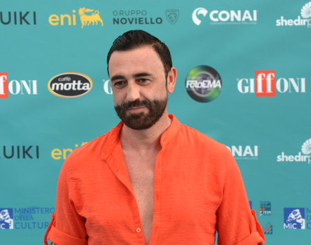 GIFFONI VALLE PIANA,ITALY - July 25,2023 : Filippo Ciccone at Giffoni Film Festival 2023 - on July 25, 2023 in Giffoni Valle Piana, Italy.のeditorial素材