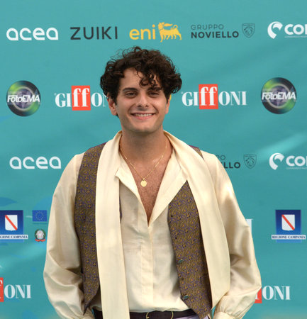 GIFFONI VALLE PIANA,ITALY - July 25,2023 : Matteo Germinario at Giffoni Film Festival 2023 - on July 25, 2023 in Giffoni Valle Piana, Italy.のeditorial素材