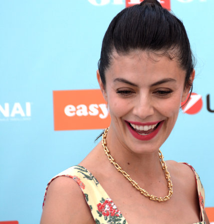 GIFFONI VALLE PIANA,ITALY - July 27,2024 : Alessandra Mastronardi at Giffoni Film Festival 2024 - on July 27, 2024 in Giffoni Valle Piana, Italy.のeditorial素材