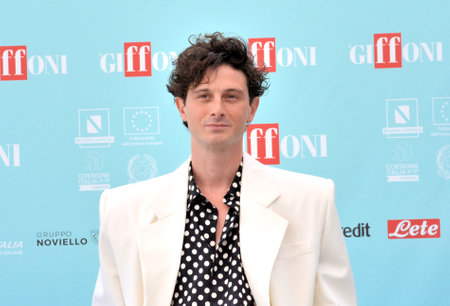 GIFFONI VALLE PIANA,ITALY - July 20,2024 : Daniele Rienzo at Giffoni Film Festival 2024 - on July 20, 2024 in Giffoni Valle Piana, Italy.のeditorial素材