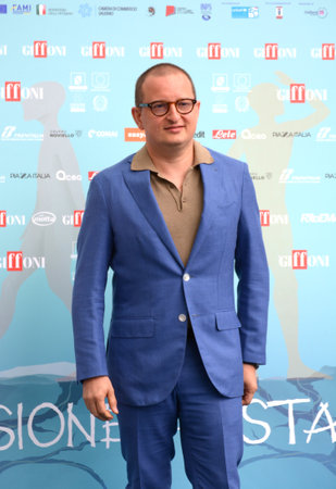 GIFFONI VALLE PIANA,ITALY - July 22,2024 : Federico Ferri at Giffoni Film Festival 2024 - on July 22, 2024 in Giffoni Valle Piana, Italy.のeditorial素材