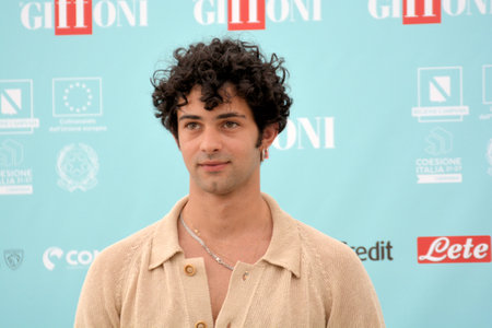 GIFFONI VALLE PIANA,ITALY - July 24,2024 : Massimiliano Caiazzo at Giffoni Film Festival 2024 - on July 24, 2024 in Giffoni Valle Piana, Italy.のeditorial素材