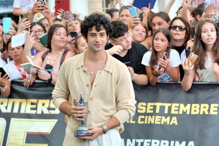 GIFFONI VALLE PIANA,ITALY - July 24,2024 : Massimiliano Caiazzo at Giffoni Film Festival 2024 - on July 24, 2024 in Giffoni Valle Piana, Italy.のeditorial素材