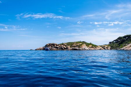 View of the rocky coast of Giglio island (Grosseto, Tuscany, Italy).の写真素材