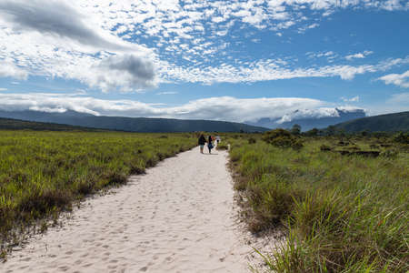 Panorama landscape of Canaima National Park, Bolivar, Venezuela.の写真素材