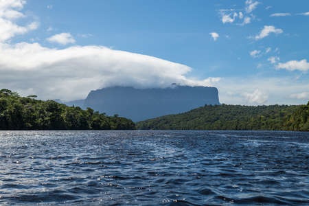 Panorama landscape of Canaima National Park, Bolivar, Venezuela.の写真素材