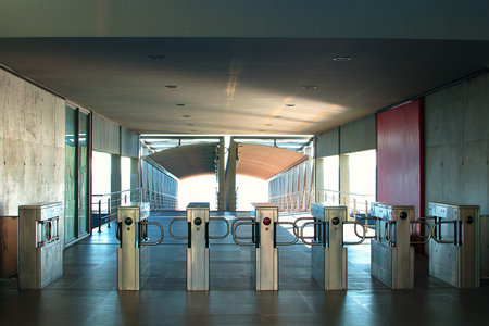 Entrance of railway station の写真素材