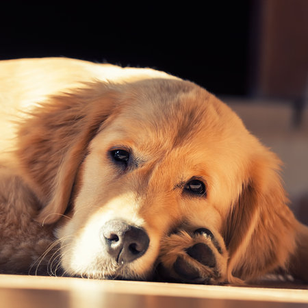Golden Retriever Puppyの写真素材