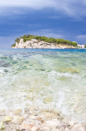 Azur water of Croatiaの写真素材