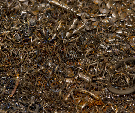 background with metal filingの写真素材