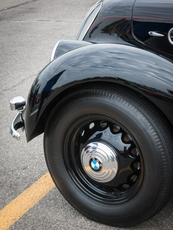 PARMA, ITALY - APRIL 2015: Bmw Retro Vintage Car Detail