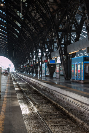 Empty Milan Central Railway Station, Italy