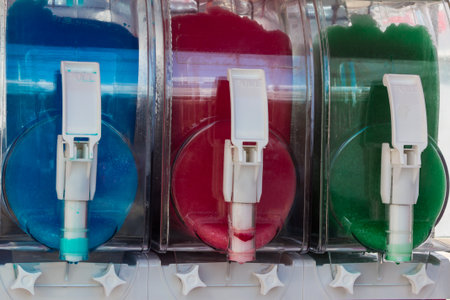 Colorful Slush Juice Ice Drink Dispensers