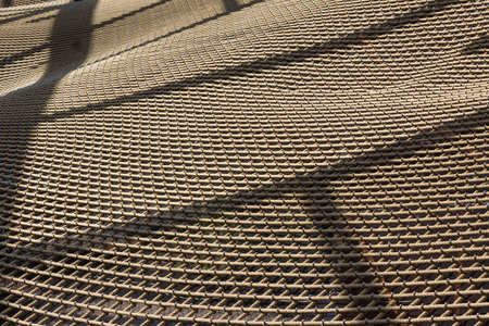 Elastic Net of the Brazilian Pavilion at Milan Expo, Italyの写真素材