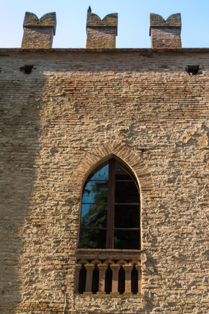 Window in Gothic Architecture in Europeの写真素材