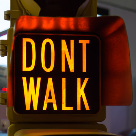 Traffic Lights with Dont Walk, Street Signalの写真素材