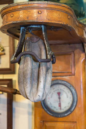 Test Your Strength: Vintage Wooden Strength Gameの写真素材