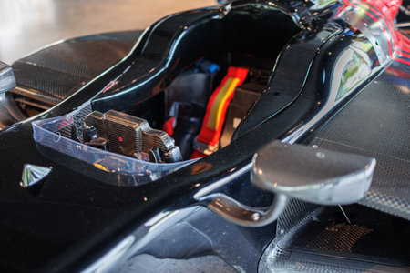 Black Italian Competition Car - Dallaraの写真素材