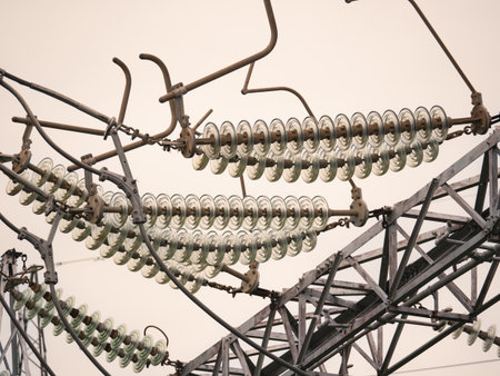 Steel Construction and High Voltage Industrial Power Cablesの写真素材