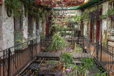 Ruins Bars in Budapest, creativity and art with Objects - Hungary.の写真素材