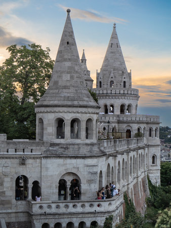 Fisherman's Bastion,Hungarian Gem, Budapest - Hungary.の写真素材