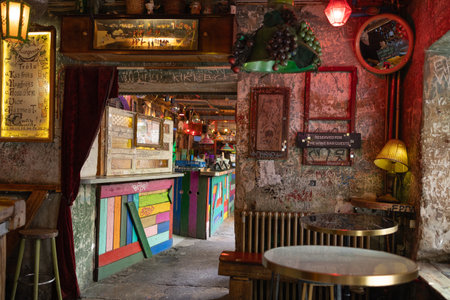 Ruins Bars in Budapest, creativity and art with Objects - Hungary.の写真素材
