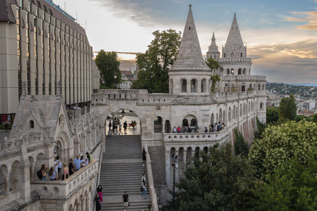 Fisherman's Bastion,Hungarian Gem, Budapest - Hungary.の写真素材