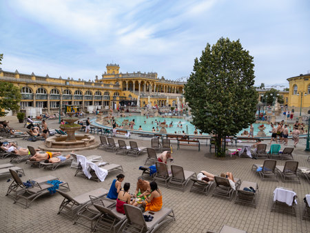 Architectural Thermal Marvel in Budapest, The SzÃ©chenyi Baths - Hungary.