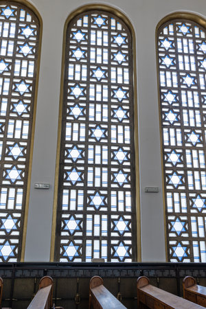 Detail of Synagogue in Dohany Street in Budapest - Hungary.