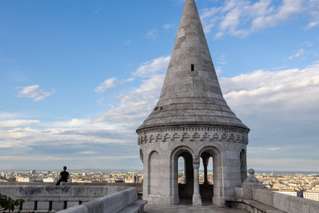 Fisherman's Bastion,Hungarian Gem, Budapest - Hungary.の写真素材