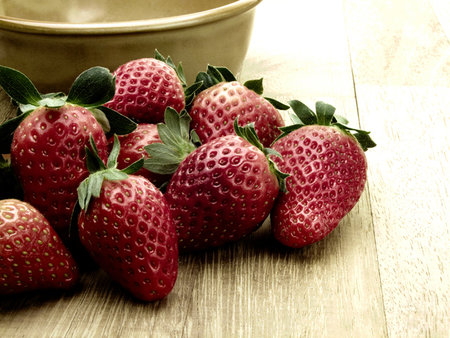strawberriesの写真素材