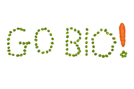 peas which are writing の写真素材