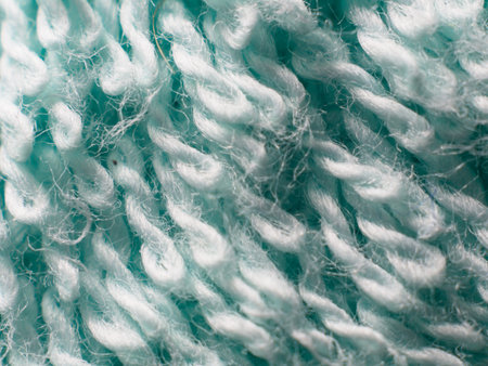 magnification of the fabric of a towel for showerの写真素材