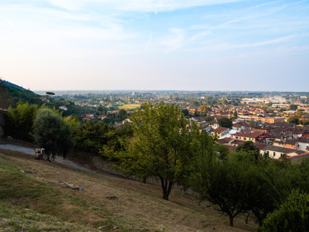 Pietrasanta a typical medieval town of Tuscanyの写真素材
