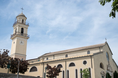 Shrine of Crowned, Genoa - Italy in springの写真素材